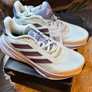 Adidas Women's Reponse Super Running Shoes - White and Purple NEW!